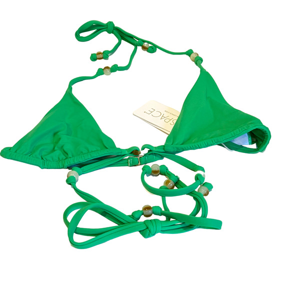 L*Space Green Elliot Bikini Top NWT Size Small - Picture 3 of 9